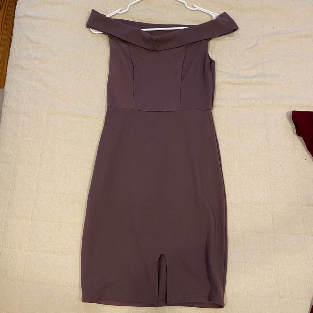 Lilac Semi Formal Mini Dress